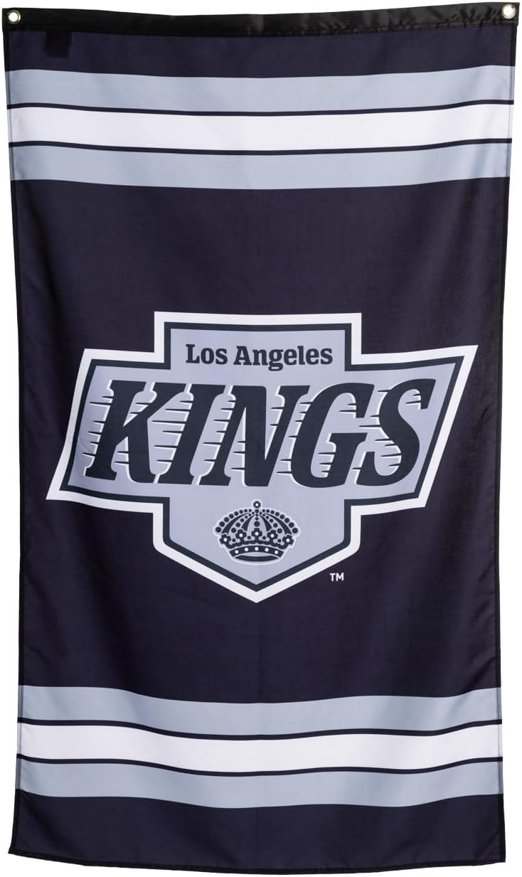 Calhoun NHL Officially Licensed Indoor Team Logo Wall Banner - LA Kings (30" by 50") - Image 1